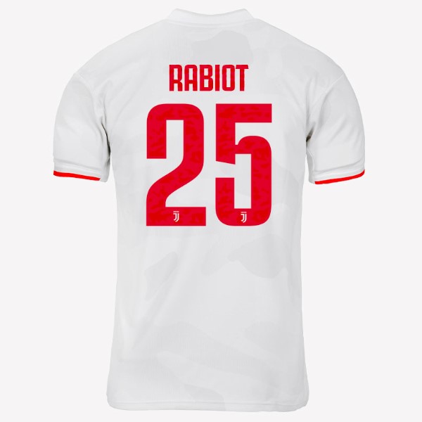 Camiseta Juventus NO.25 Rabiot 2ª 2019-2020 Gris Blanco